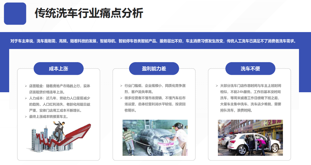 传统洗车痛点分析
